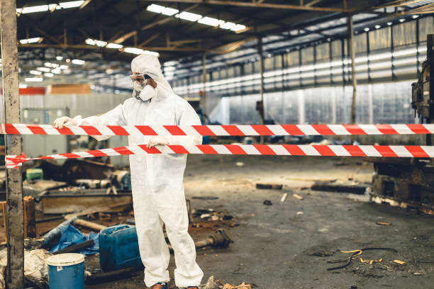 Professional Biohazard technician working in Morro Bay, CA